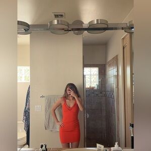 Zara Trafaluc Bodycon Dress - Burnt Orange